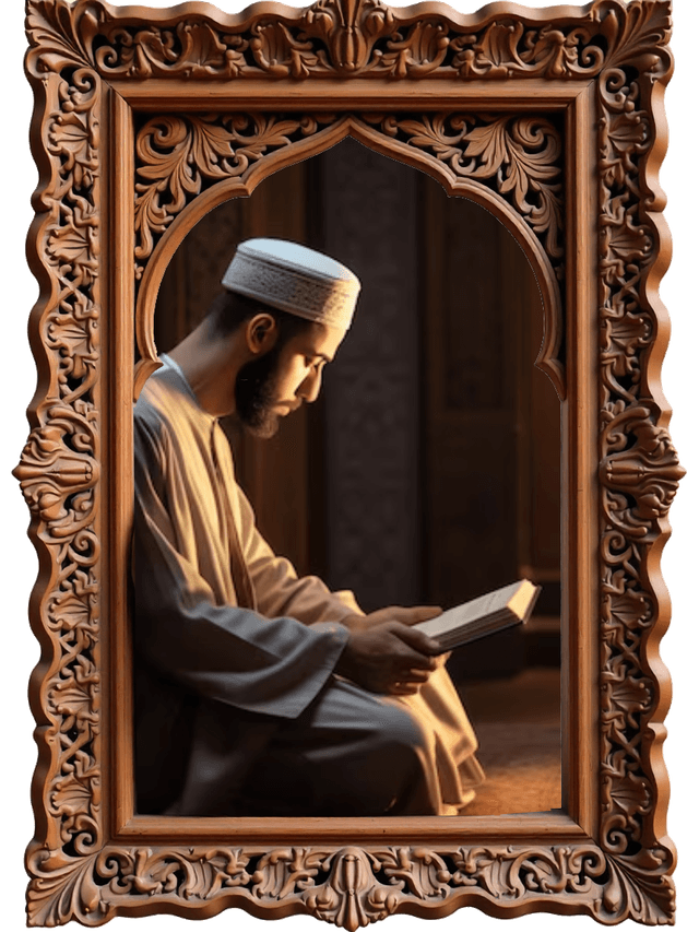 Muslim man in prayer